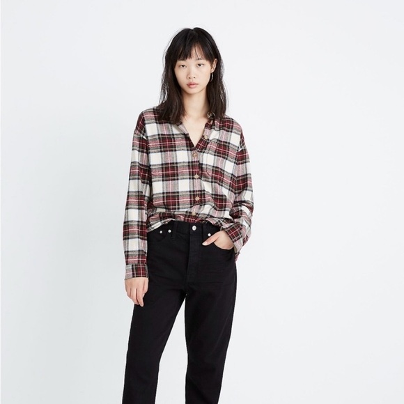 MADEWELL Flannel Shirt-Jacket in Tartan Plaid | XL | 100% Cotton - EUC! - Picture 12 of 12